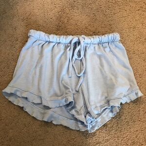Soft, Light Blue Women's Pajama Lounge Shorts XS